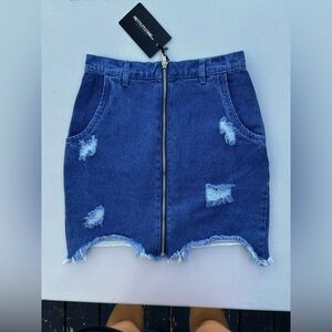 Denim Distressed Women's Shorts